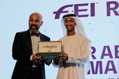 Omar Al Marzooqi won the Longines FEI Rising Star Award last year. Photo: FEI Awards