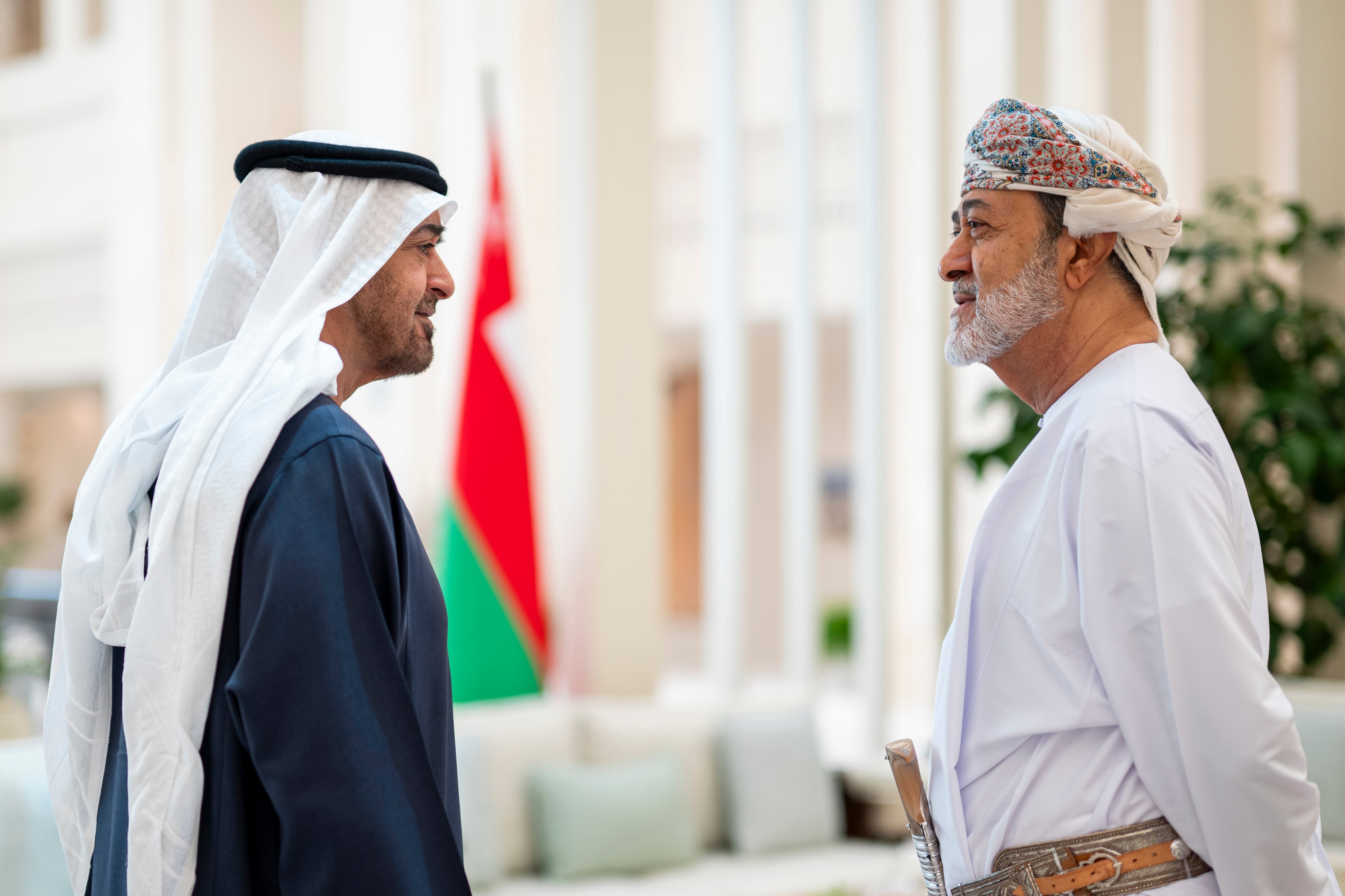 President Sheikh Mohamed discusses regional security and UAE-Oman ties as Sultan Haitham visits Abu Dhabi