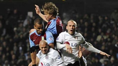 Villa drew 0-0 with Fulham last weekend.