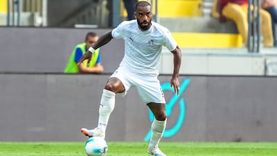 Alexandre Lacazette of Neom SC in action against AS Roma in pre-season. Getty Images