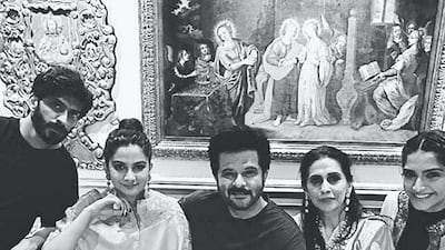 The Kapoor family in their Juhu, Mumbai, home. Instagram / rheakapoor