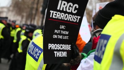 Successive UK governments have failed to proscribe Iran's Islamic Revolutionary Guard Corps. Getty