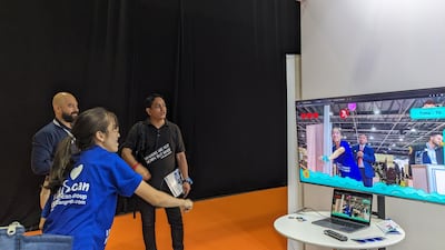 WonderTree co-founder and chief executive Muhammad Waqas demonstrates the start-up's online gaming products. Photo: WonderTree