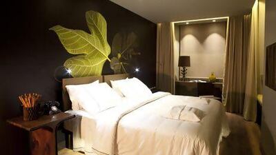 A superior room of The Beautique Hotels Figueira in Portugal. The Beautique Hotels Figueira