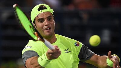 Malek Jaziri will be back in action on Wednesday after beating Grigor Dimitrov. Tom Dulat / Getty Images