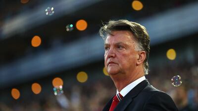 Manchester United manager Louis van Gaal shown prior to his team's loss to West Ham United in the Premier League on Tuesday night. Paul Gilham / Getty Images / May 10, 2016