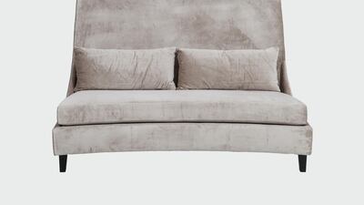 Pretty as it may be, the Badu sofa is not suitable for those with pets; Dh4,995, Fusion by The One.