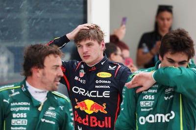 Max Verstappen could not keep pace with the McLarens, bringing his Red Bull home fourth. AFP