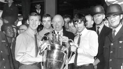 Matt Busby - win percentage: 50.45% Busby was manager from October 1945 until June 1969, with a brief return between 1970 and 71. Won 5 first division titles, 2 FA Cups, and 1 European Cup. Getty Images