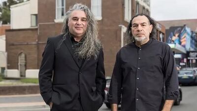 Michael Dagostino, left, and Khaled Sabsabi said the reinstatement renewed their faith in Creative Australia and their selection process. Photo: Instagram / peacefender