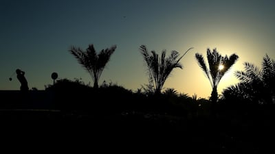 Thomas Pieters tees-off on the eleventh during Day 2 of the Abu Dhabi HSBC Championship on Friday, January 17. Getty