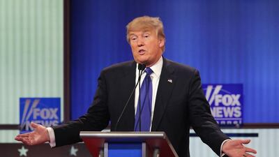 Republican presidential candidate Donald Trump had to defend himself in the Detroit debate. Chip Somodevilla / Getty Images / AFP Photo