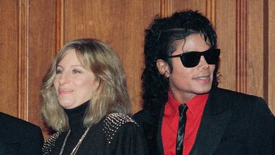 Barbra Streisand, pictured with Michael Jackson in 1986, says she feels "nothing but sympathy" for the two men that have accused the late performer of abuse. AP