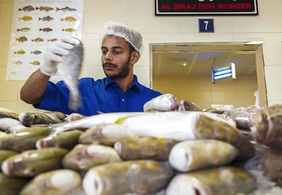 The Mirfa Fish Market is a popular spot for those in search of a fresh feed. Victor Besa/The National