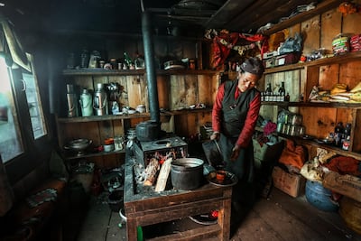 A family home on a trail near Mt Manaslu, Nepal. Stuart Butler