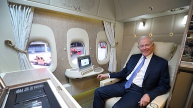 Emirates president Tim Clark says the airline has secured slots at Berlin airport, but is still awaiting approval to operate. Getty Images