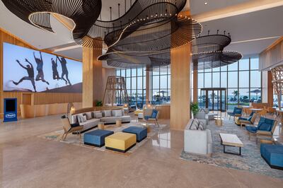 The entrance lobby at Hampton by Hilton Marjan Island, Ras Al Khaimah