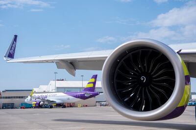 Eyecatching livery on flyadeal planes. Photo: flyadeal