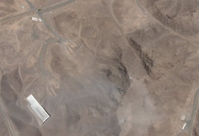 A satellite image over Fordow, after the US struck the underground nuclear plant, near Qom. Reuters