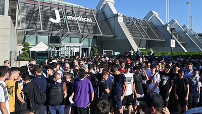 The French international arrived in Turin to complete his return to Italian Serie A side Juventus on a free transfer. EPA