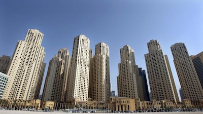 JBR as seen from the beach. Stephen Lock / The National