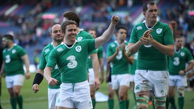 Ireland won the 2015 Six Nations title. Ian MacNicol / AFP