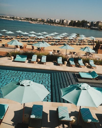 Burberry has reworked its house check for One&Only Aesthesis in Glyfada, Greece. Photo: One&Only Aesthesis