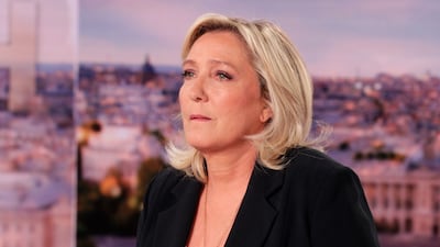 Marine Le Pen has pledged to restore law and order in estates blighted by drug-related crime. AFP