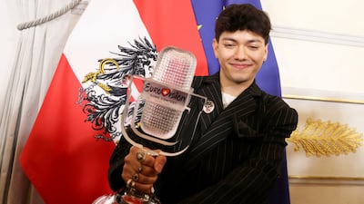 Austrian-Filipino singer JJ narrowly beat Israel's Yuval Raphael at Eurovision 2025. Reuters