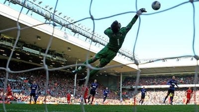 Manchester United’s David de Gea put in a man-of-the-match display.