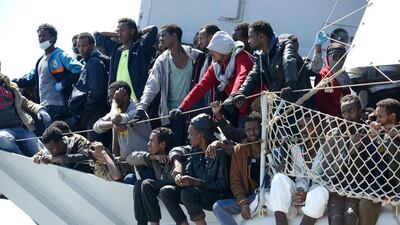 Migrants cross seas to escape violence but many of them face death. Francesco Pecoraro / AP