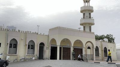 Sheikh Salem bin Sultan Mosque in Ras Al Khaimah where the late RAK Fuler Sheikh Saqr bin Mohammed used to pray shoulder-to-shoulder with his people. Pawan Singh / The National