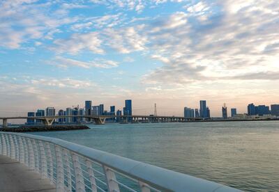 The Reem Island waterfront in Abu Dhabi. The capital is seeking to attract more tourists as part of an economic diversification strategy. Victor Besa / The National
