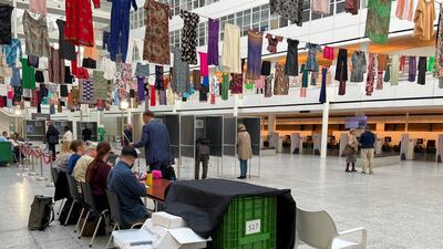 People vote in The Hague. Reuters