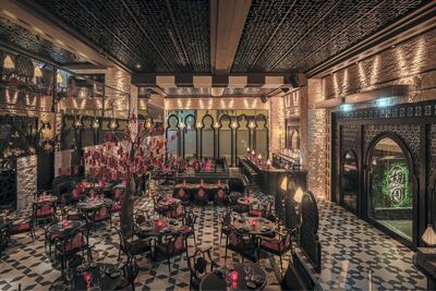 The interiors of Hutong have been inspired by the Silk Road. Photo: Hutong Dubai