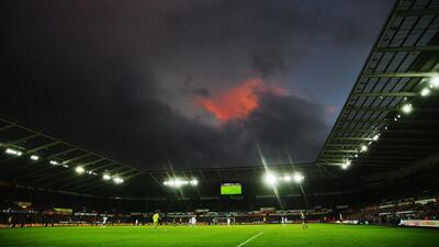 A general view of the Liberty Stadium on Sunday during the Premier League match between Swansea City and Arsenal. Michael Steele / Getty Images