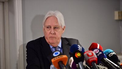 UN envoy Martin Griffiths said he is extended the timeline for the implementation of the Sweden deal. TT News Agency via Reuters
