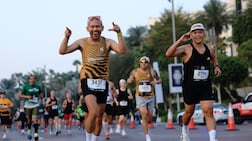 Thousands of seasoned athletes and amateur runners alike took part in the Dubai Marathon on Sunday. Reuters