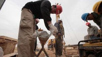 French and Jordanian geologists work at a uranium mining project in central Jordan. Jordan is hoping to become the second Arab state after the UAE to construct a civilian nuclear power plant.