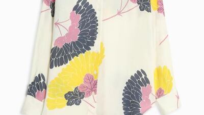 Floral print shirt, Dh1,045, Paul & Joe. Courtesy of Paul & Joe