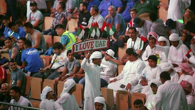 Spectators watch the action unfold at the Abu Dhabi World Professional Jiu-Jitsu Championship at the Ipic Arena. Ravindranath K / The National