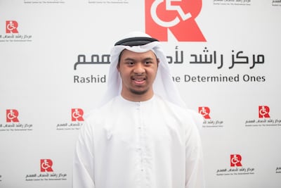 Emirati student Hassan Al Shawab, 21, said he wants to become an expert in stage lighting in the future. Leslie Pableo for The National