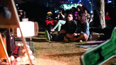 A sizeable audience turned up to the Freshly Ground Sounds acoustic night at The Archive in Safa Park this week, which attracted a range of UAE-based musicians. Razan Alzayani / The National