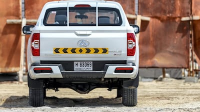 The truck comes in three colours: white, red or silver. Victor Besa / The National