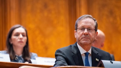 Israeli President Isaac Herzog said there were threats 'both internal and external' to the October poll. AFP