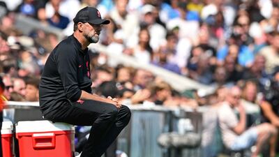 Liverpool manager Jurgen Klopp looks on. AFP
