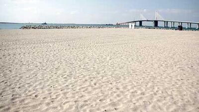 Al Bateen beach where two new 'ladies only' are planned.