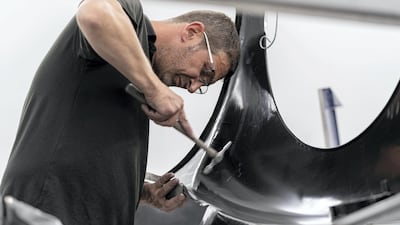 Each DB4 GT Zagato Continuation model takes around 4,500 man-hours to build. Courtesy Aston Martin