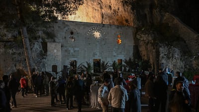 Worshippers attend Christmas Eve mass at the Church of St Peter in Antakya, Turkey, considered one of the oldest churches in Christendom. AFP