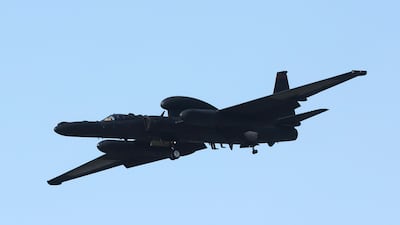 A US high-altitude intelligence, surveillance and reconnaissance aircraft after a mission in Pyeongtaek, 60km south of Seoul, South Korea, on July 10. EPA